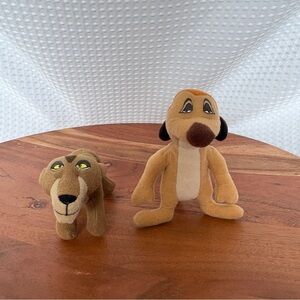 The lion King II: Simba's Pride Stuffed Plush Toys Timon Zira